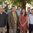 New College of Biological Sciences faculty stand with Dean Mark Winey
