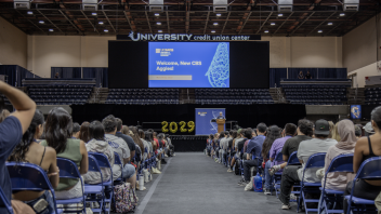 UC Davis welcomes new CBS Aggies at orientation in the University Credit Union Center, Class of 2029 celebrated.
