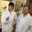 Lynne Hagelthorn and Assistant Professor Philipp Zerbe