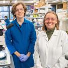 Ben Cox, a postdoctoral researcher in the lab of Celina Juliano, studies the regenerative capabilities of Hydra vulgaris to understand tissue regeneration after injury. (Sasha Bakhter / UC Davis)