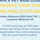 HPA x Vet Aid club workshop